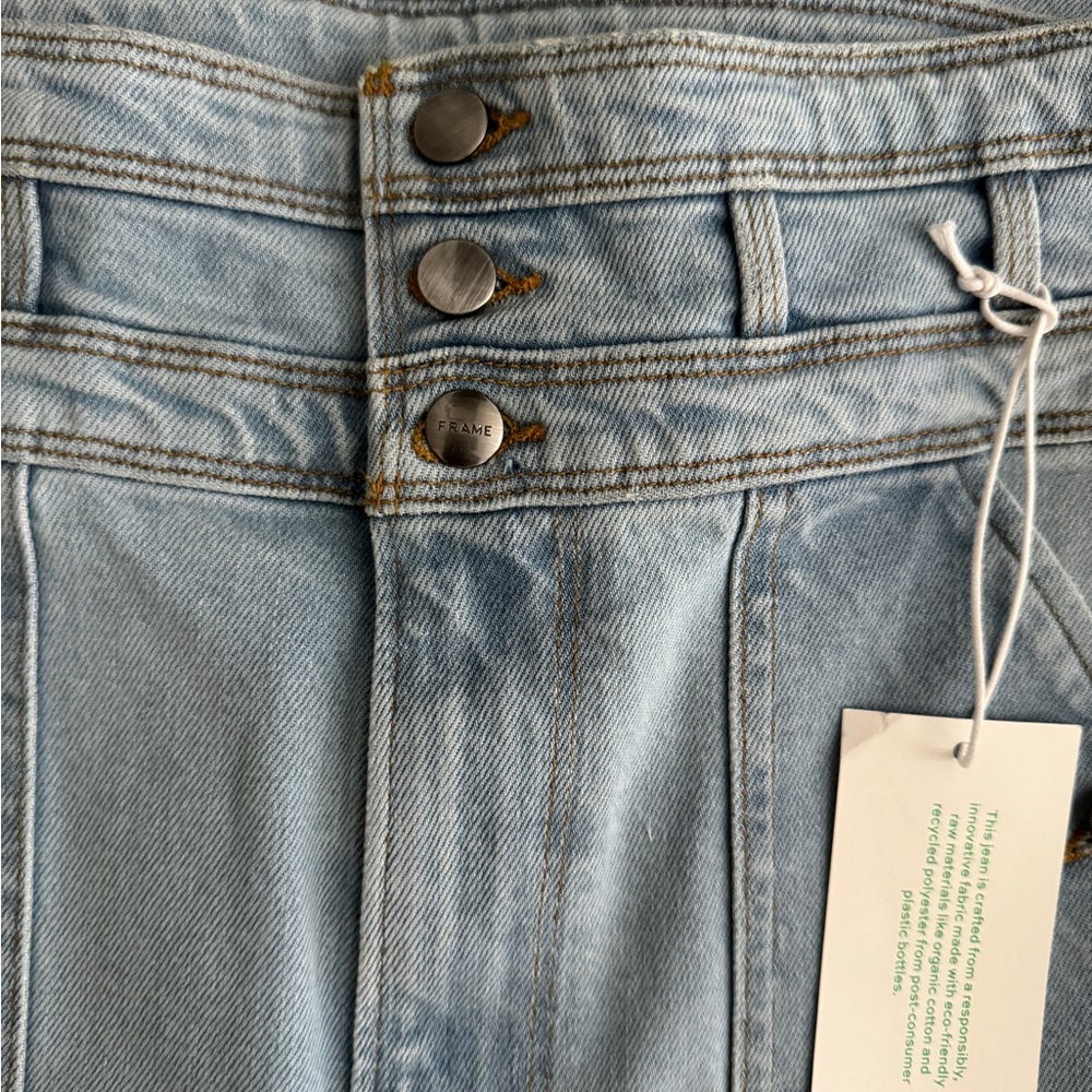 FRAME Ali Wide Leg Triple Waist Tie Jeans Size 27 wideleg, barrel, bell bottoms - Picture 7 of 15
